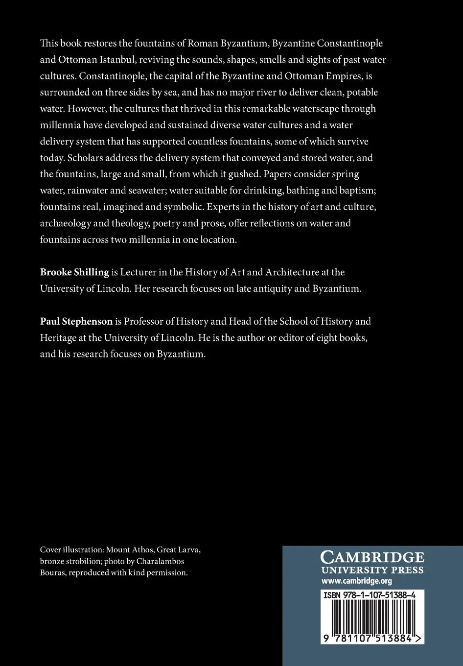 Rückseite: 9781107513884 | Fountains and Water Culture in Byzantium | Brooke Shilling (u. a.)