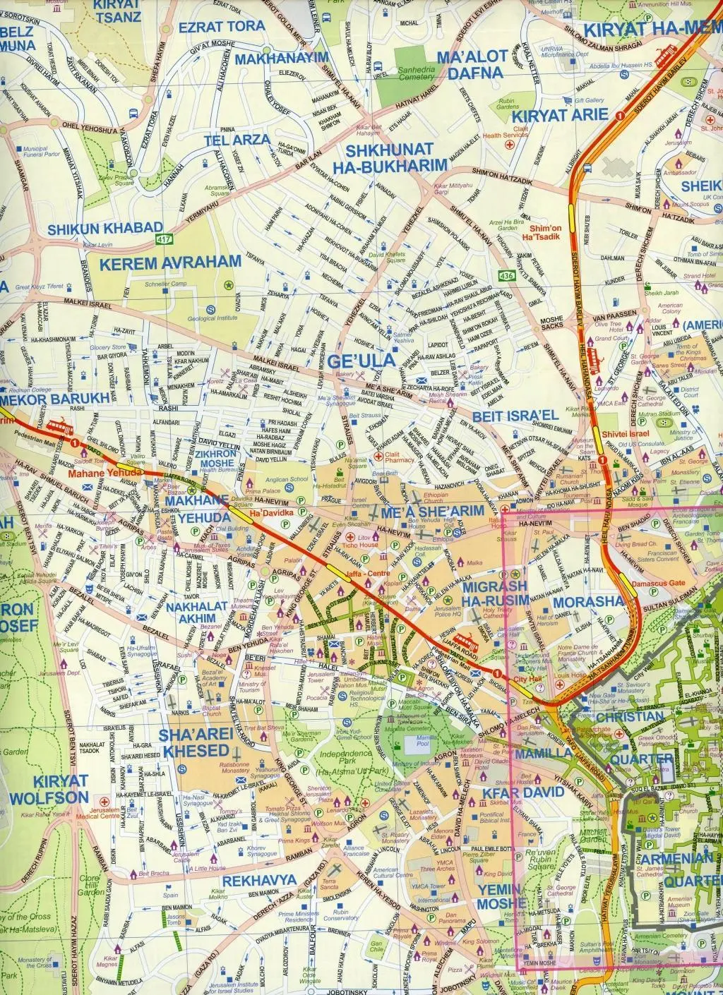 Bild: 9781771293884 | Jerusalem 1 : 10 000 &amp; Holy Land Map 1 : 225 000 | (Land-)Karte | 2019