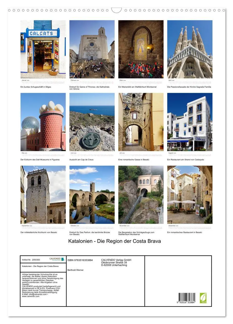 Bild: 9783516353884 | Katalonien - Die Region der Costa Brava (Wandkalender 2026 DIN A2...