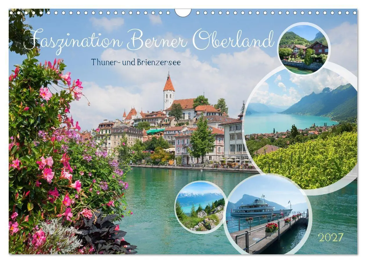 Cover: 9783516803884 | Faszination Berner Oberland - Thuner- und Brienzersee (Wandkalender...