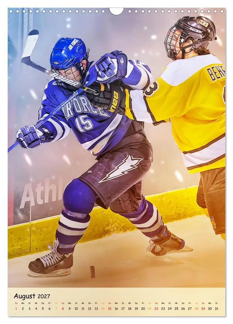 Bild: 9783569443884 | Eishockey Leidenschaft (Wandkalender 2027 DIN A3 hoch), CALVENDO...