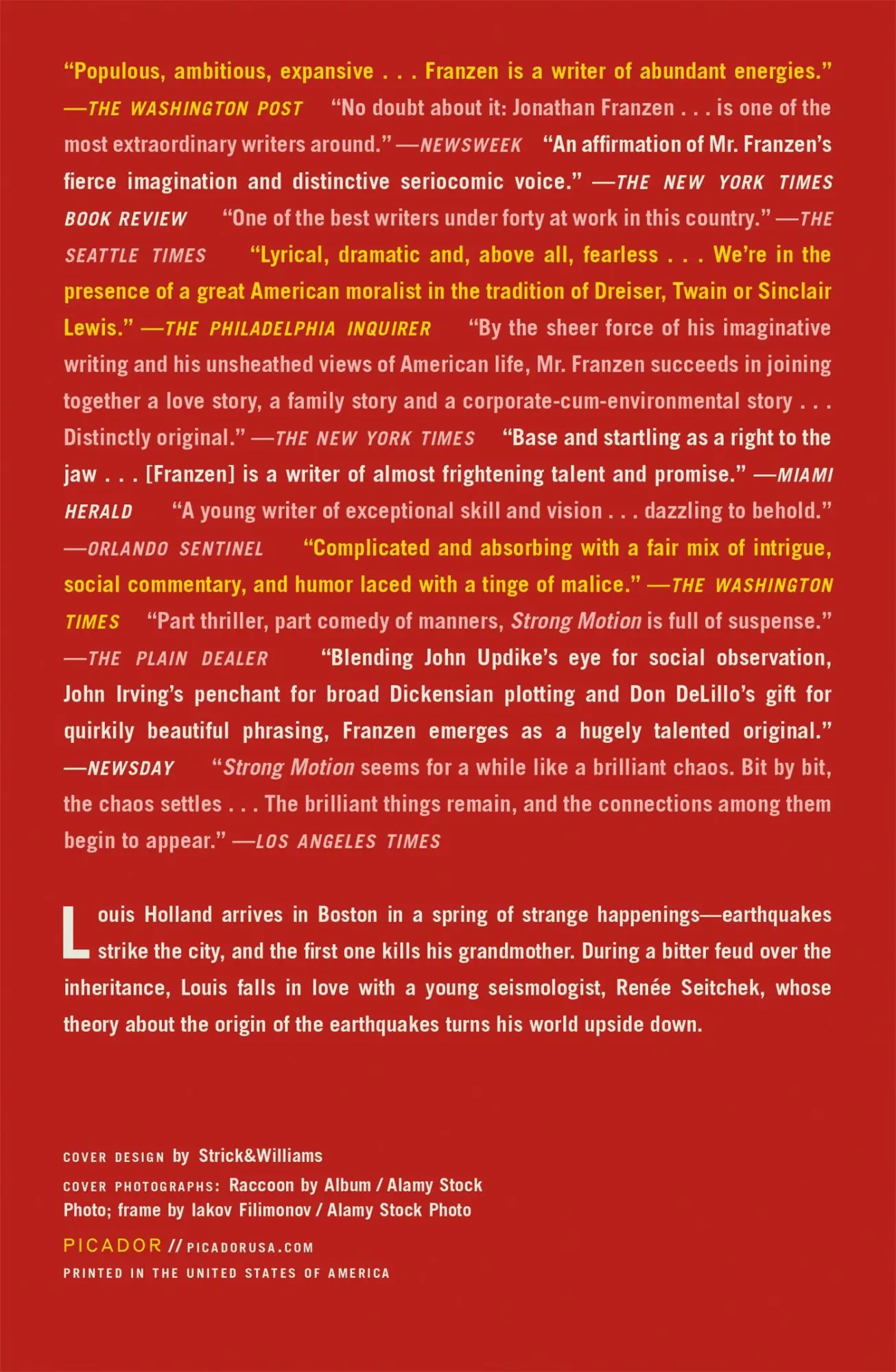 Rückseite: 9781250823984 | Strong Motion | A Novel | Jonathan Franzen | Taschenbuch | 528 S.