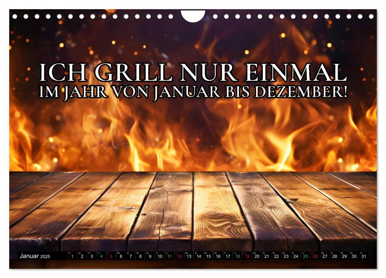 Bild: 9783383763984 | B wie BBQ Impressionen mit Sprüchen (Wandkalender 2025 DIN A4...