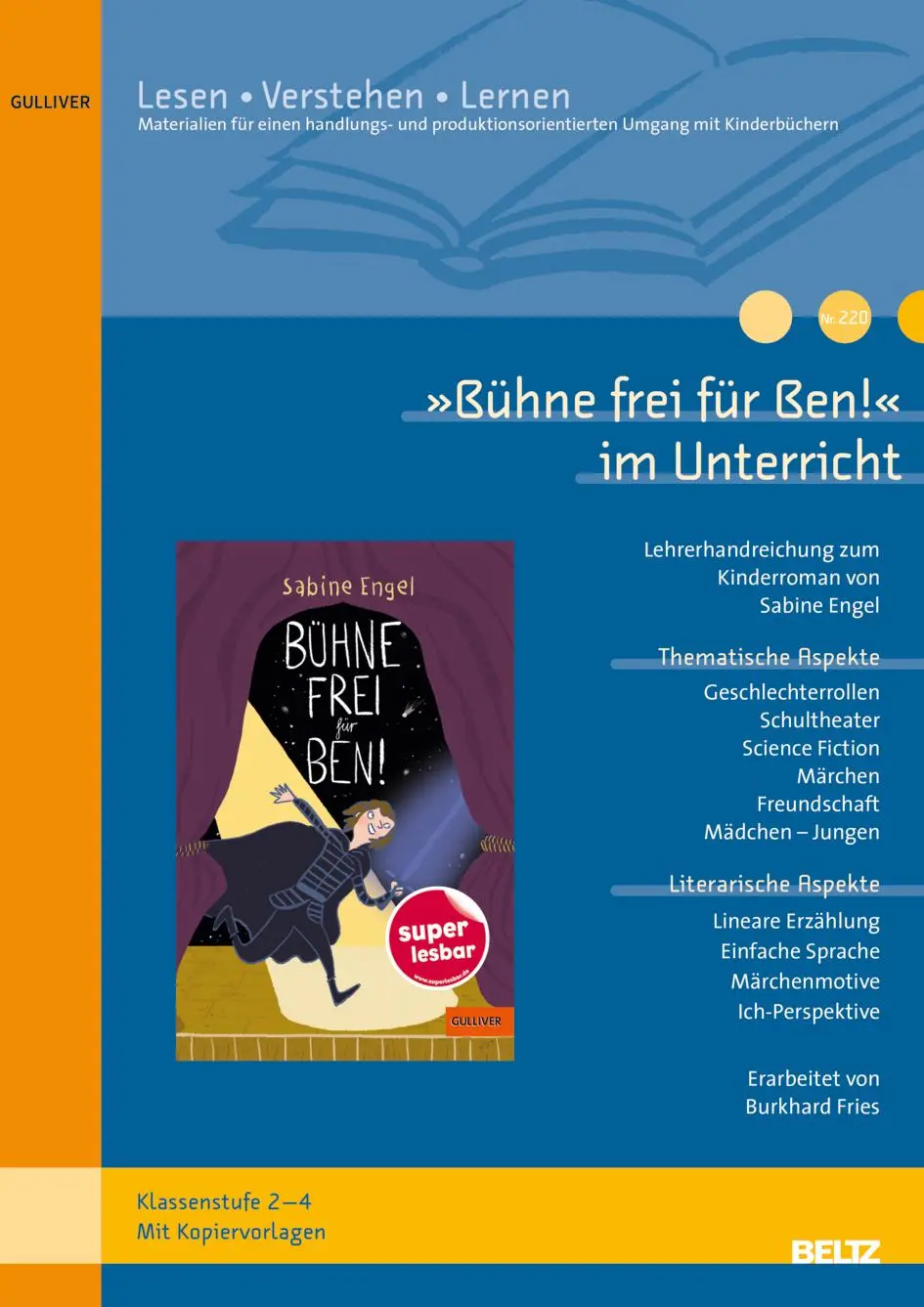 Cover: 9783407823984 | 'Bühne frei für Ben!' im Unterricht | Burkhard Fries | Broschüre