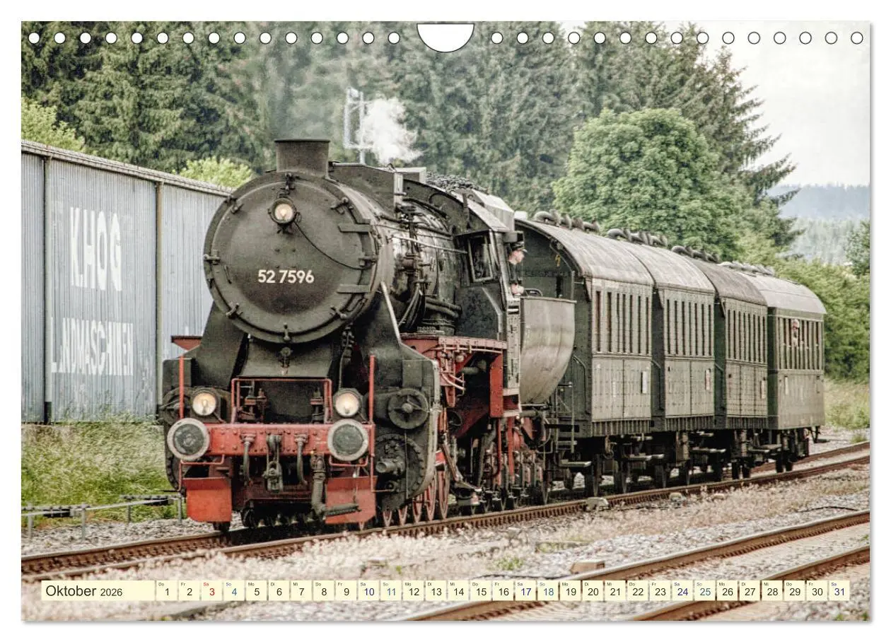 Bild: 9783457703984 | Dampfloks - eindrucksvolle Lokomotiven (Wandkalender 2026 DIN A4...