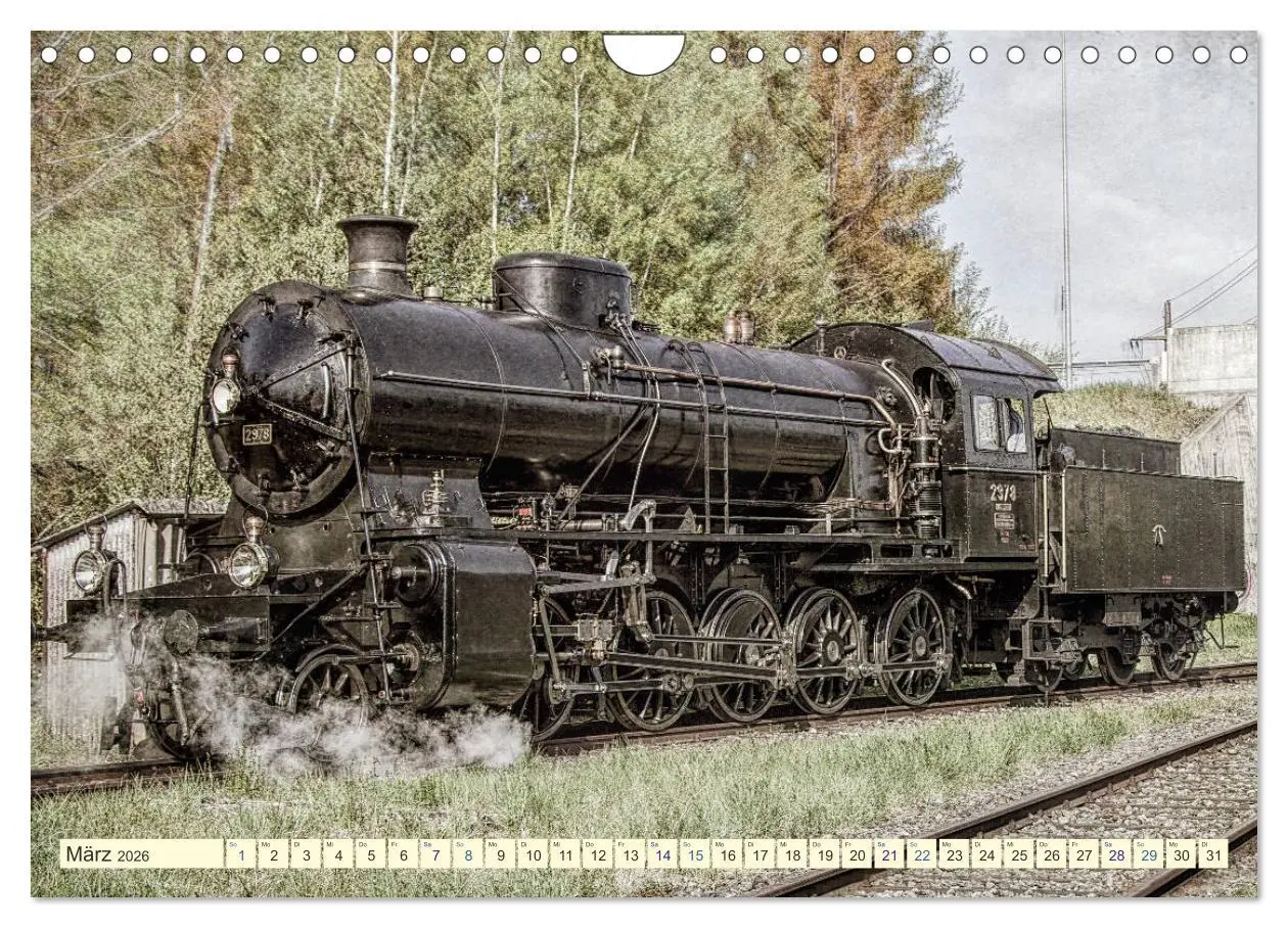 Bild: 9783457703984 | Dampfloks - eindrucksvolle Lokomotiven (Wandkalender 2026 DIN A4...