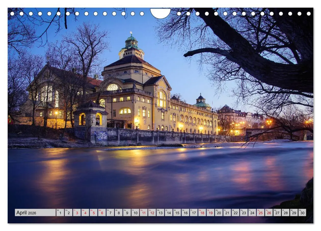 Bild: 9783457873984 | München - Lichter der Großstadt (Wandkalender 2026 DIN A4 quer),...