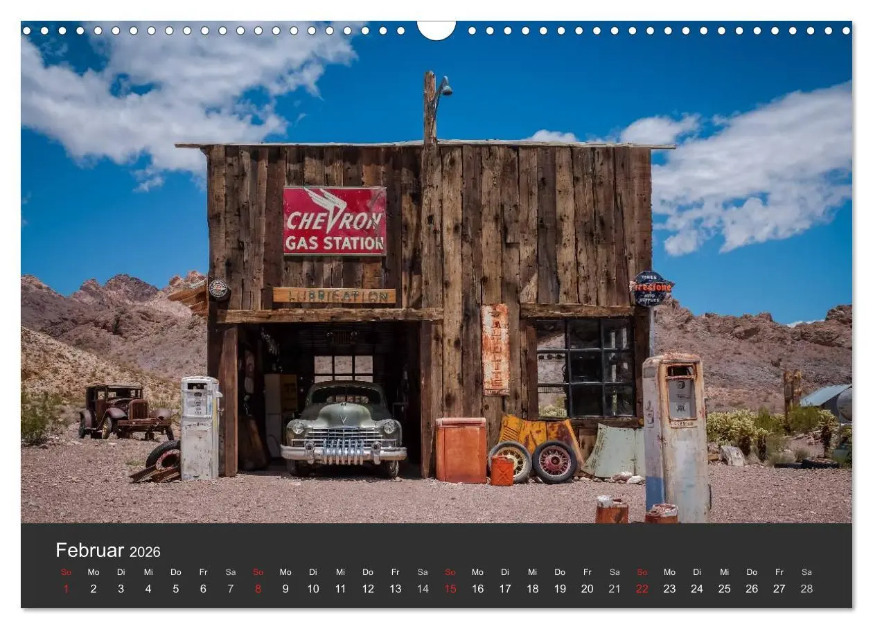Bild: 9783516033984 | Vergessene Zeitzeugen entlang der Route 66 (Wandkalender 2026 DIN...