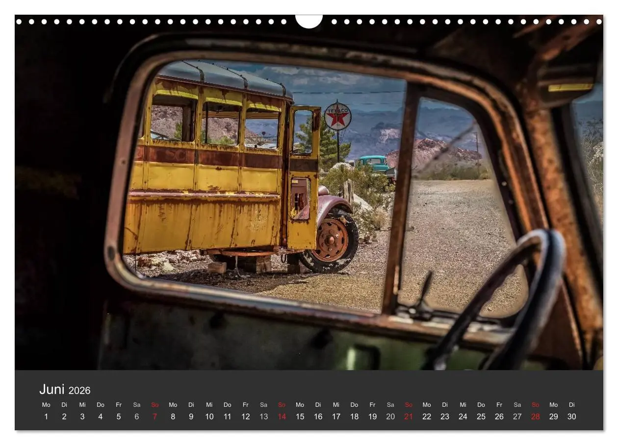 Bild: 9783516033984 | Vergessene Zeitzeugen entlang der Route 66 (Wandkalender 2026 DIN...