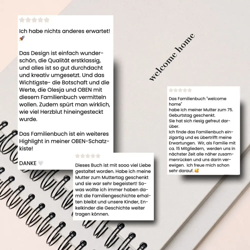 Bild: 9783690283984 | "welcome home" Familienbuch - 20 Mitglieder | Olesja Schalnich | Buch