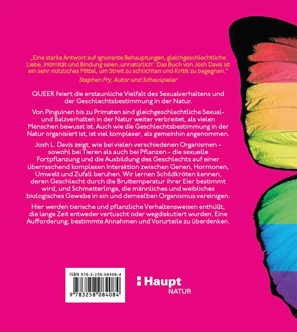Rückseite: 9783258084084 | Queer | Sex und Geschlecht in der Welt der Tiere und Pflanzen | Davis