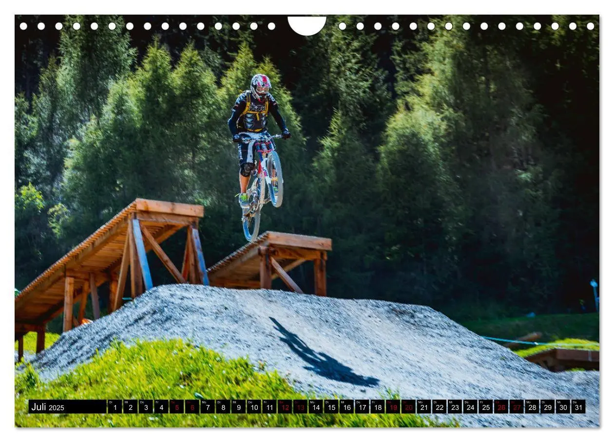 Bild: 9783435434084 | Downhill Action (Wandkalender 2025 DIN A4 quer), CALVENDO...