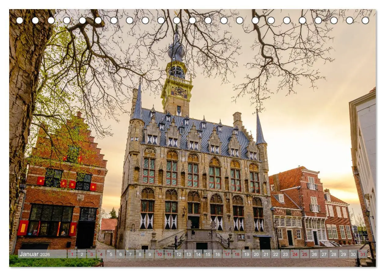 Bild: 9783457384084 | Ein Blick auf Veere in Zeeland (Tischkalender 2026 DIN A5 quer),...