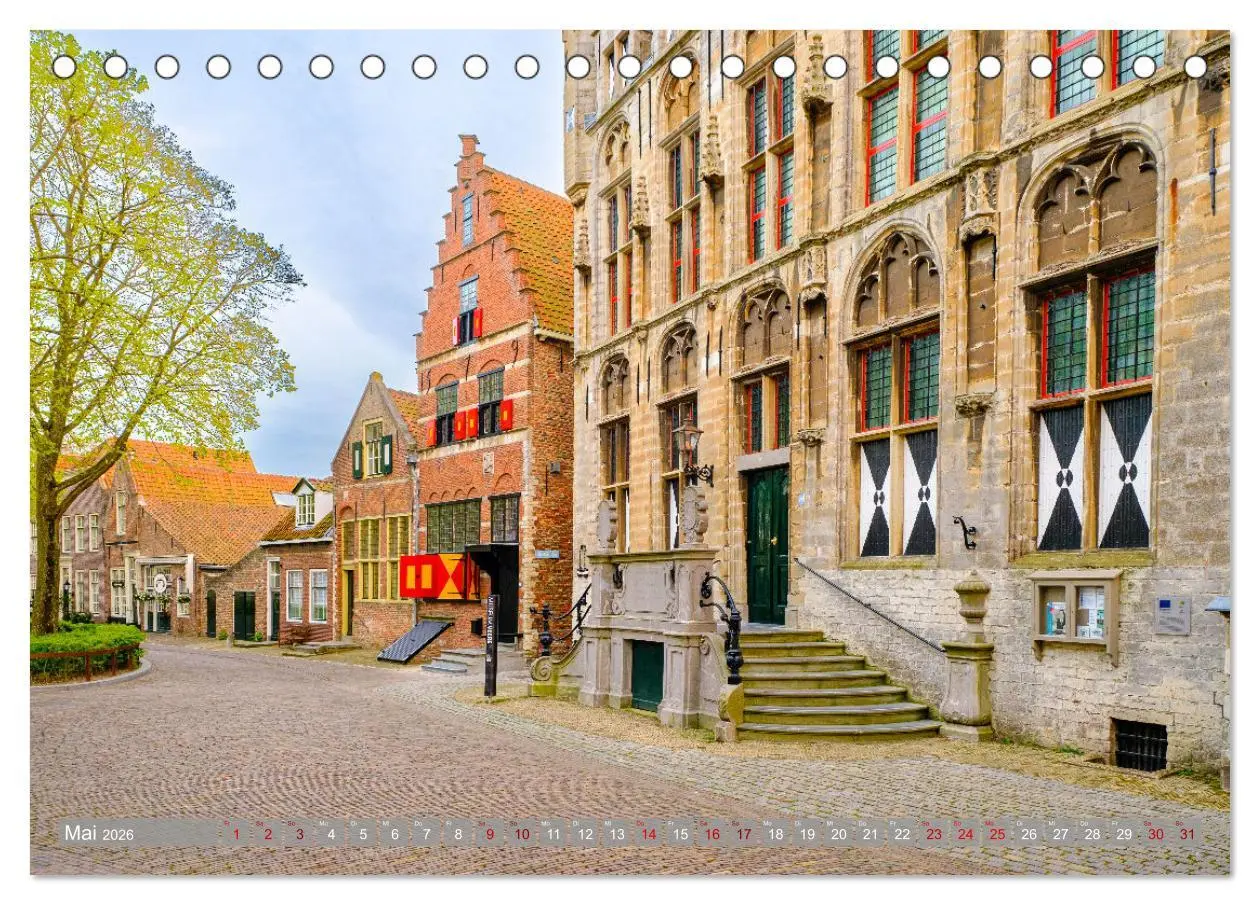Bild: 9783457384084 | Ein Blick auf Veere in Zeeland (Tischkalender 2026 DIN A5 quer),...