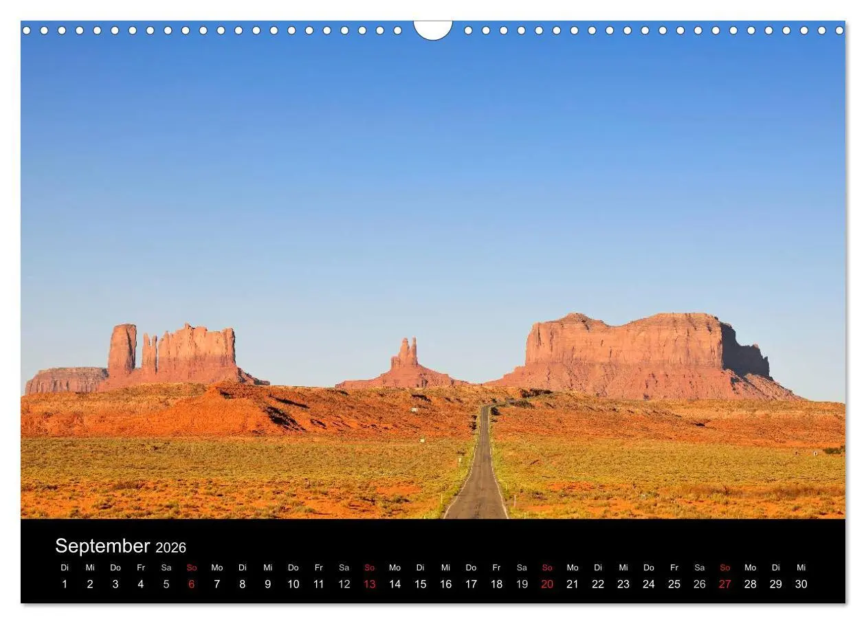 Bild: 9783516234084 | USA - Monument Valley (Wandkalender 2026 DIN A3 quer), CALVENDO...
