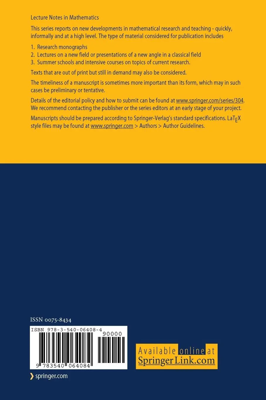 Rückseite: 9783540064084 | Classical Banach Spaces | Joram Lindenstrauss (u. a.) | Taschenbuch