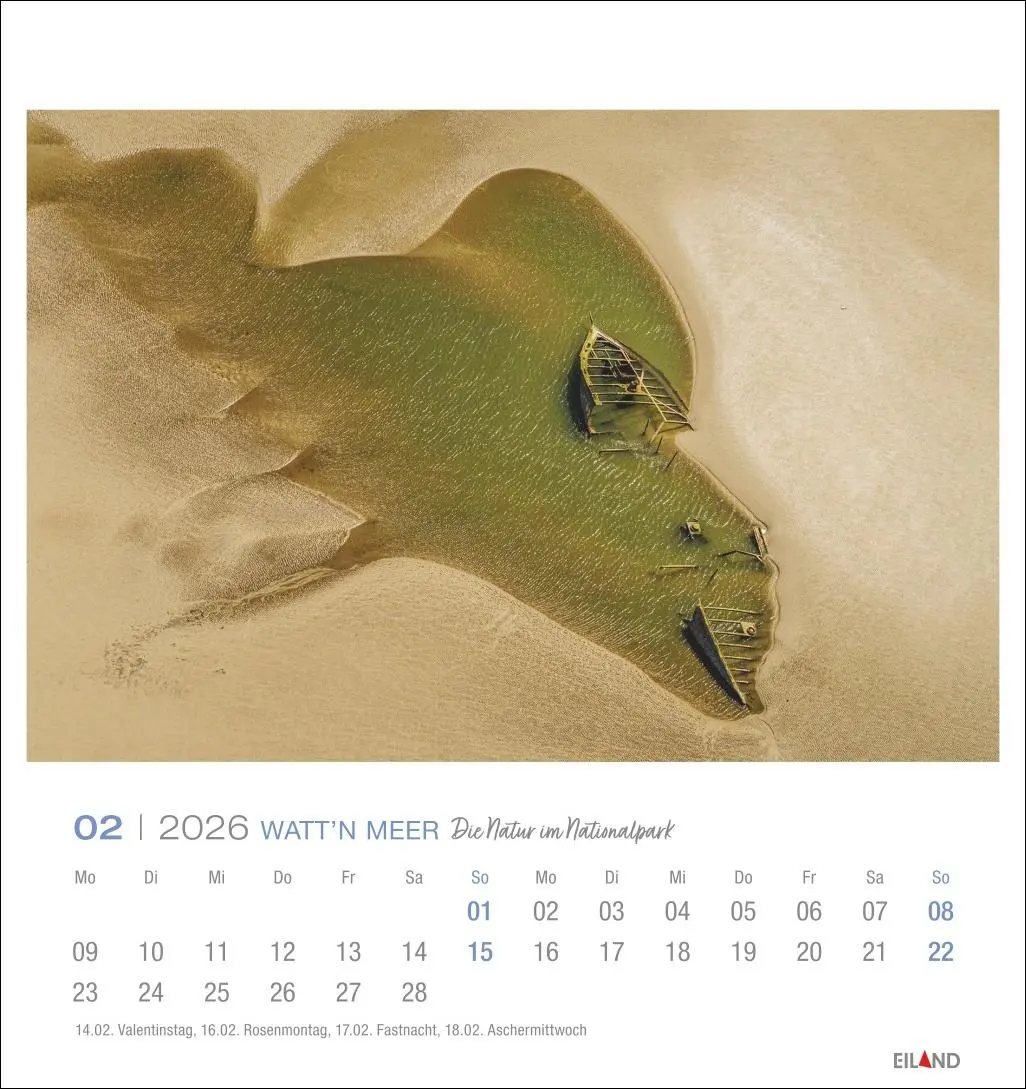 Bild: 9783964024084 | Watt'n Meer Postkartenkalender 2026 - Die Natur im Nationalpark | 2026