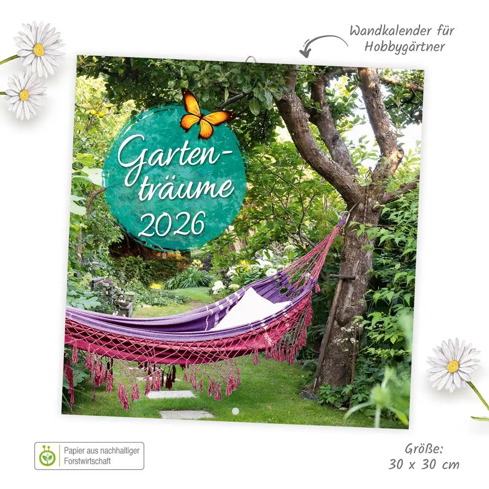 Bild: 9783988024084 | Trötsch Broschürenkalender Gartenträume 2026 | Wandplaner | KG | 24 S.