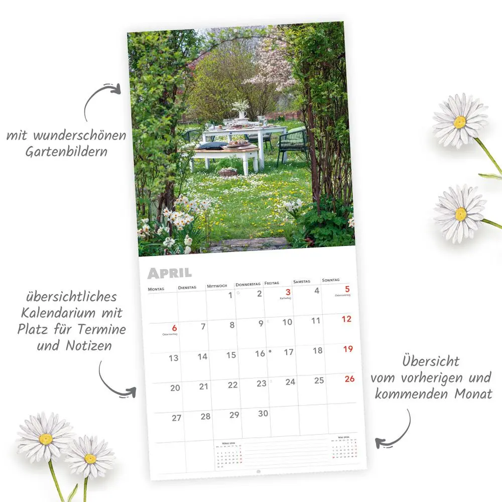 Bild: 9783988024084 | Trötsch Broschürenkalender Gartenträume 2026 | Wandplaner | KG | 24 S.
