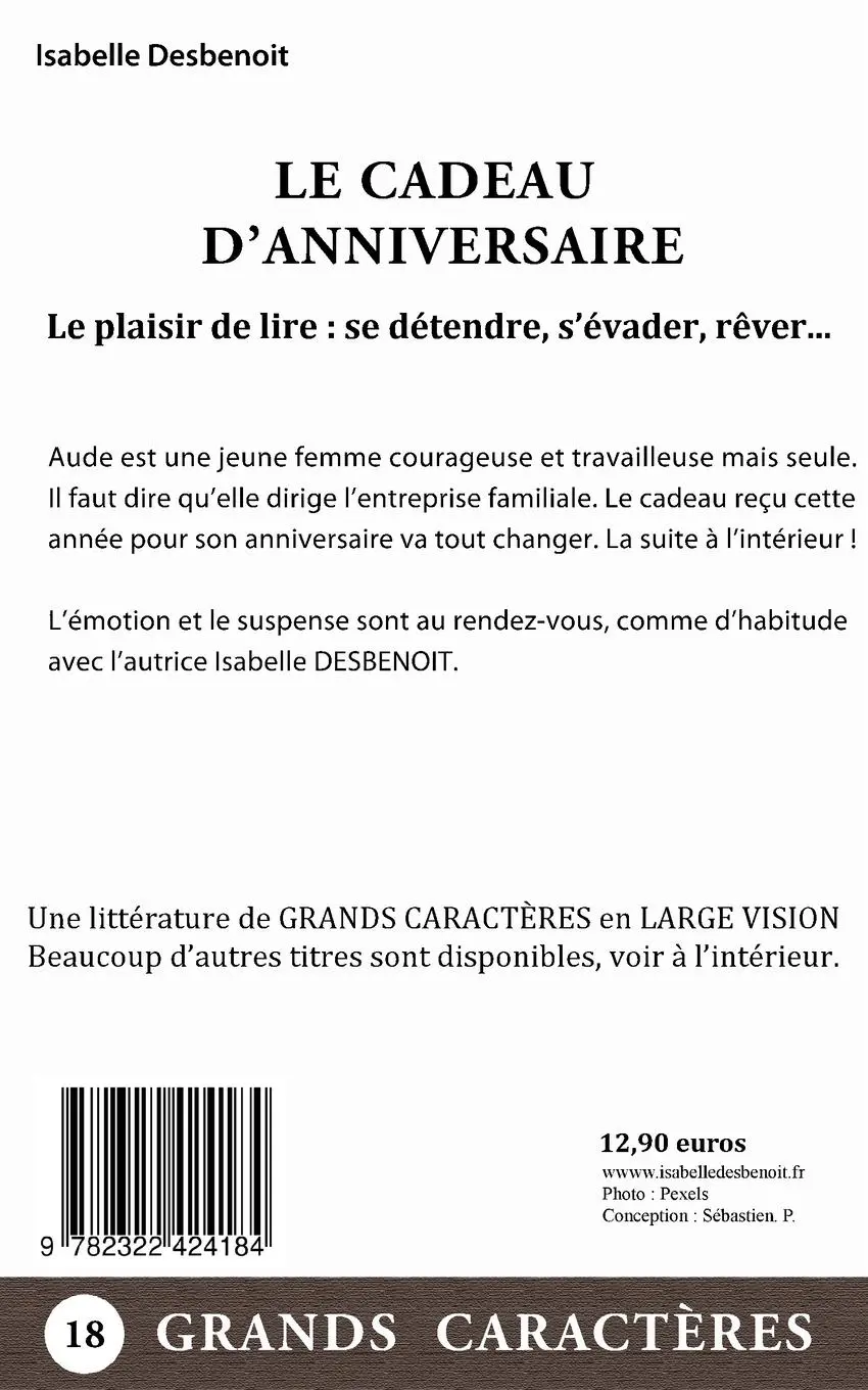 Rückseite: 9782322424184 | Le Cadeau d'Anniversaire | Isabelle Desbenoit | Taschenbuch | 2022
