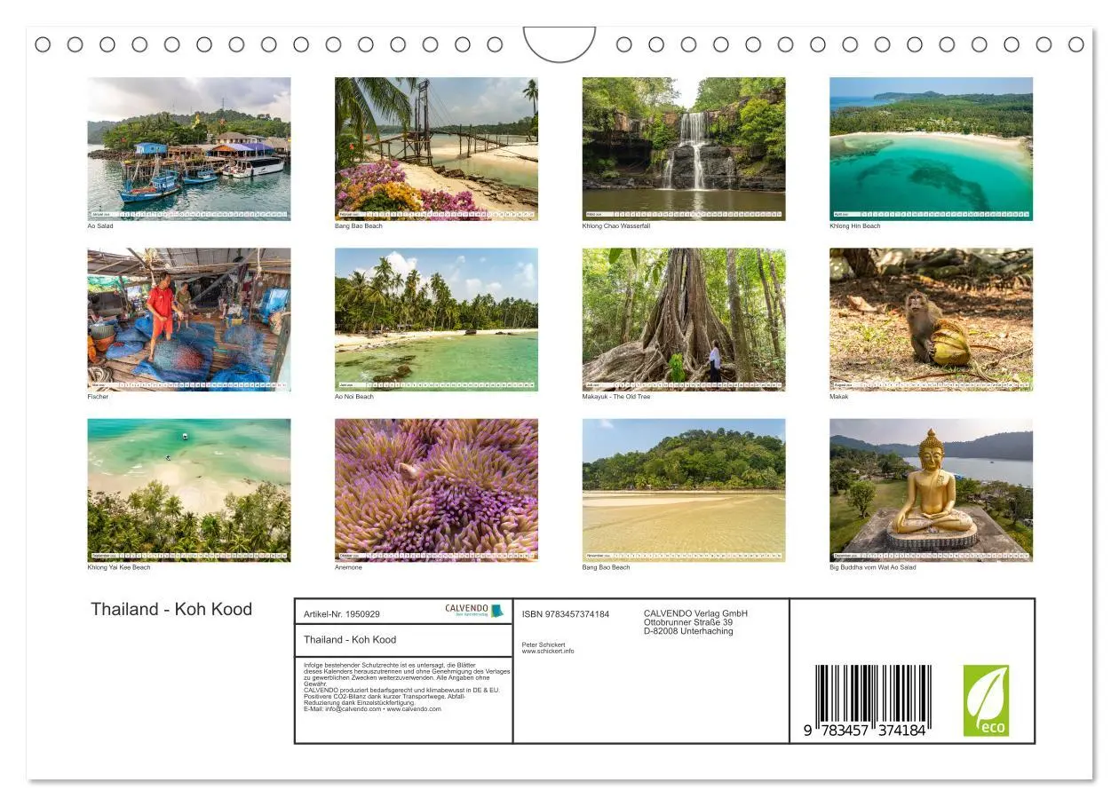 Bild: 9783457374184 | Thailand - Koh Kood (Wandkalender 2026 DIN A4 quer), CALVENDO...
