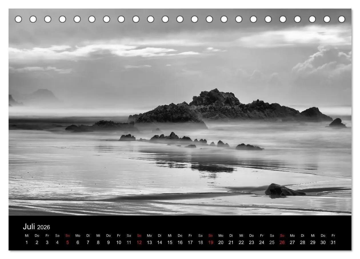 Bild: 9783516154184 | Das Licht in Schwarz und Weiß (Tischkalender 2026 DIN A5 quer),...