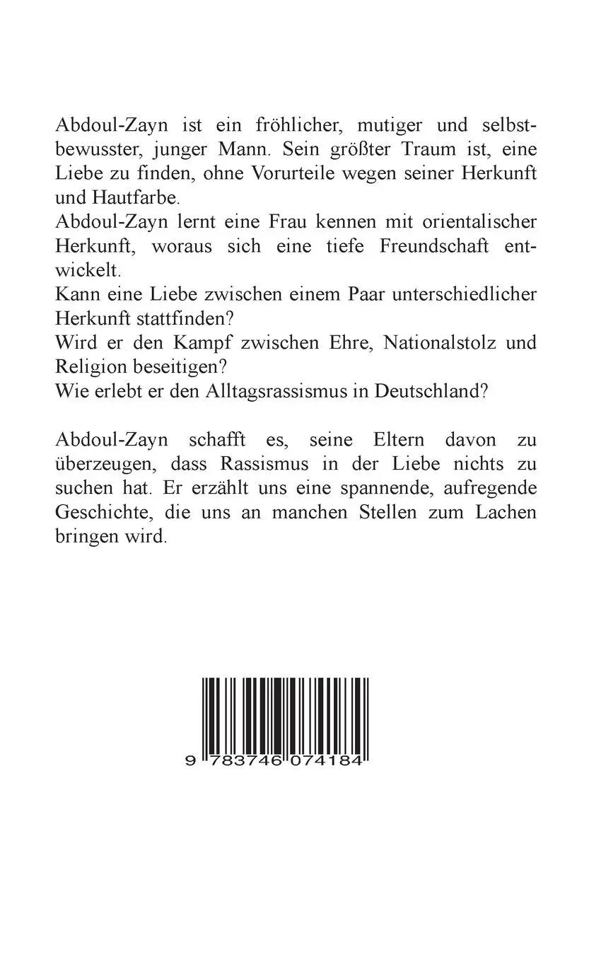 Rückseite: 9783746074184 | Die Liebe kennt keine Herkunft | Saib-Wahlid Bani | Taschenbuch | 2019