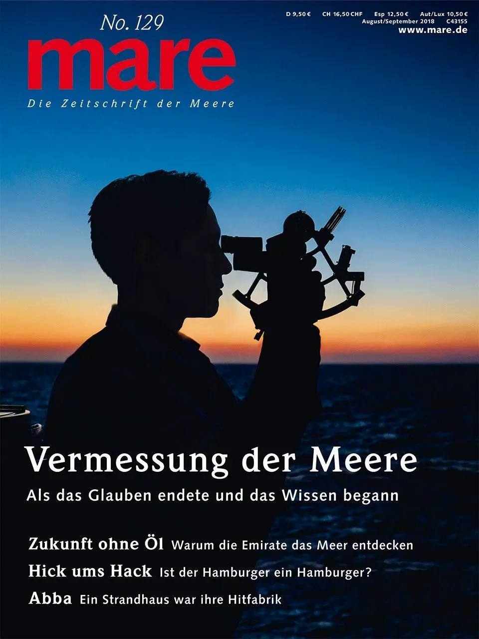 Cover: 9783866484184 | mare 129 - Vermessung der Meere | Nikolaus K. Gelpke | Taschenbuch