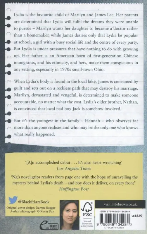 Rückseite: 9780349134284 | Everything I Never Told You | Celeste Ng | Taschenbuch | 297 S. | 2014