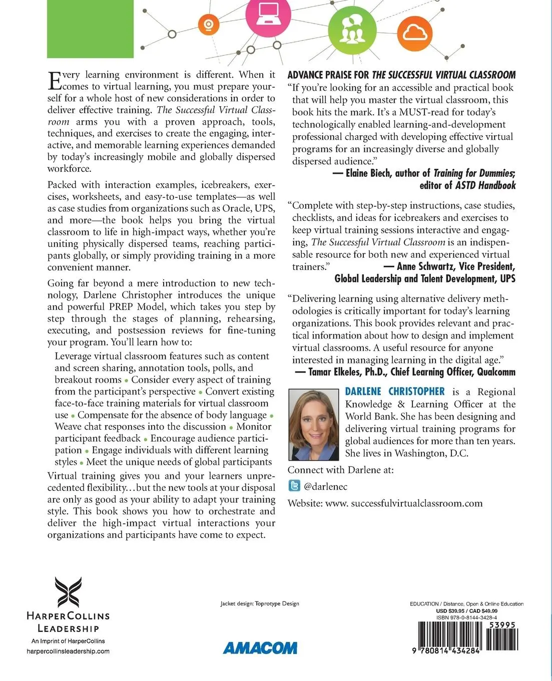Rückseite: 9780814434284 | The Successful Virtual Classroom | Darlene Christopher | Taschenbuch