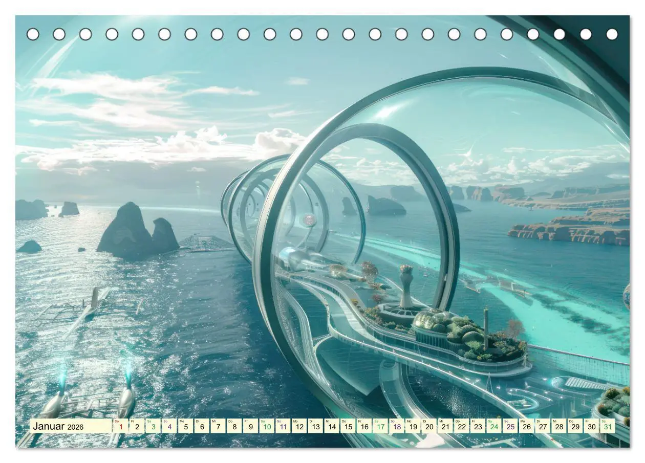Bild: 9783457434284 | Science-Fiction Wasserwelten (Tischkalender 2026 DIN A5 quer),...