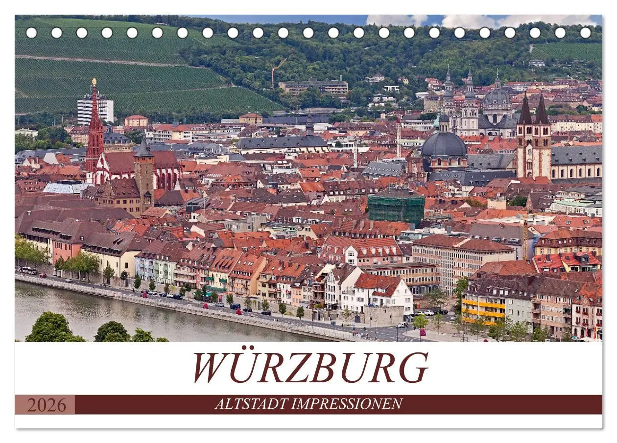 Cover: 9783457814284 | WÜRZBURG - ALTSTADT IMPRESSIONEN (Tischkalender 2026 DIN A5 quer),...