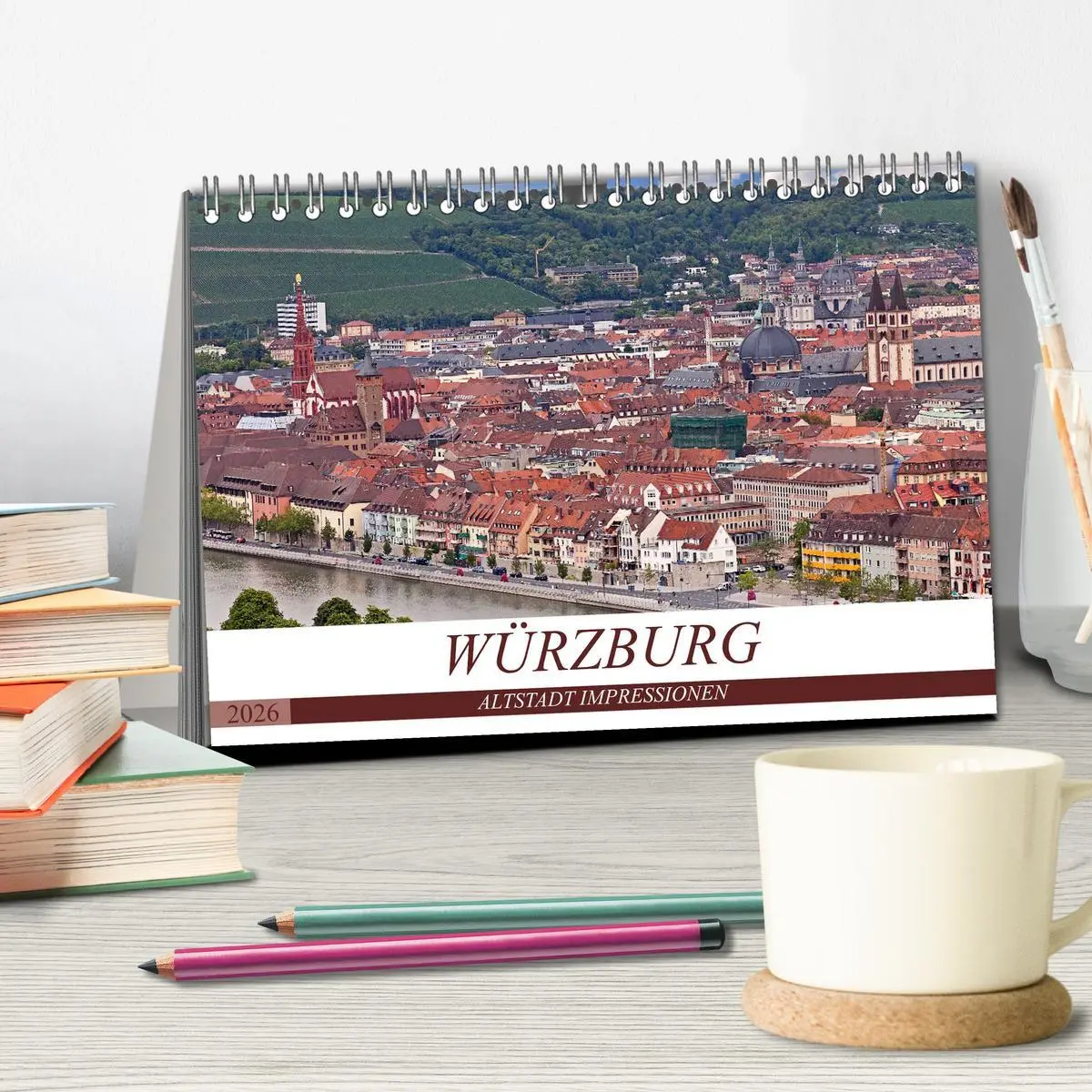 Bild: 9783457814284 | WÜRZBURG - ALTSTADT IMPRESSIONEN (Tischkalender 2026 DIN A5 quer),...