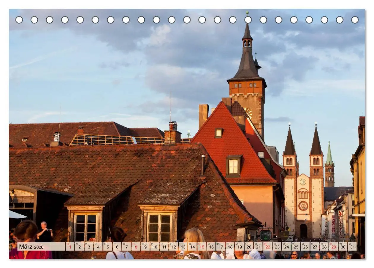 Bild: 9783457814284 | WÜRZBURG - ALTSTADT IMPRESSIONEN (Tischkalender 2026 DIN A5 quer),...