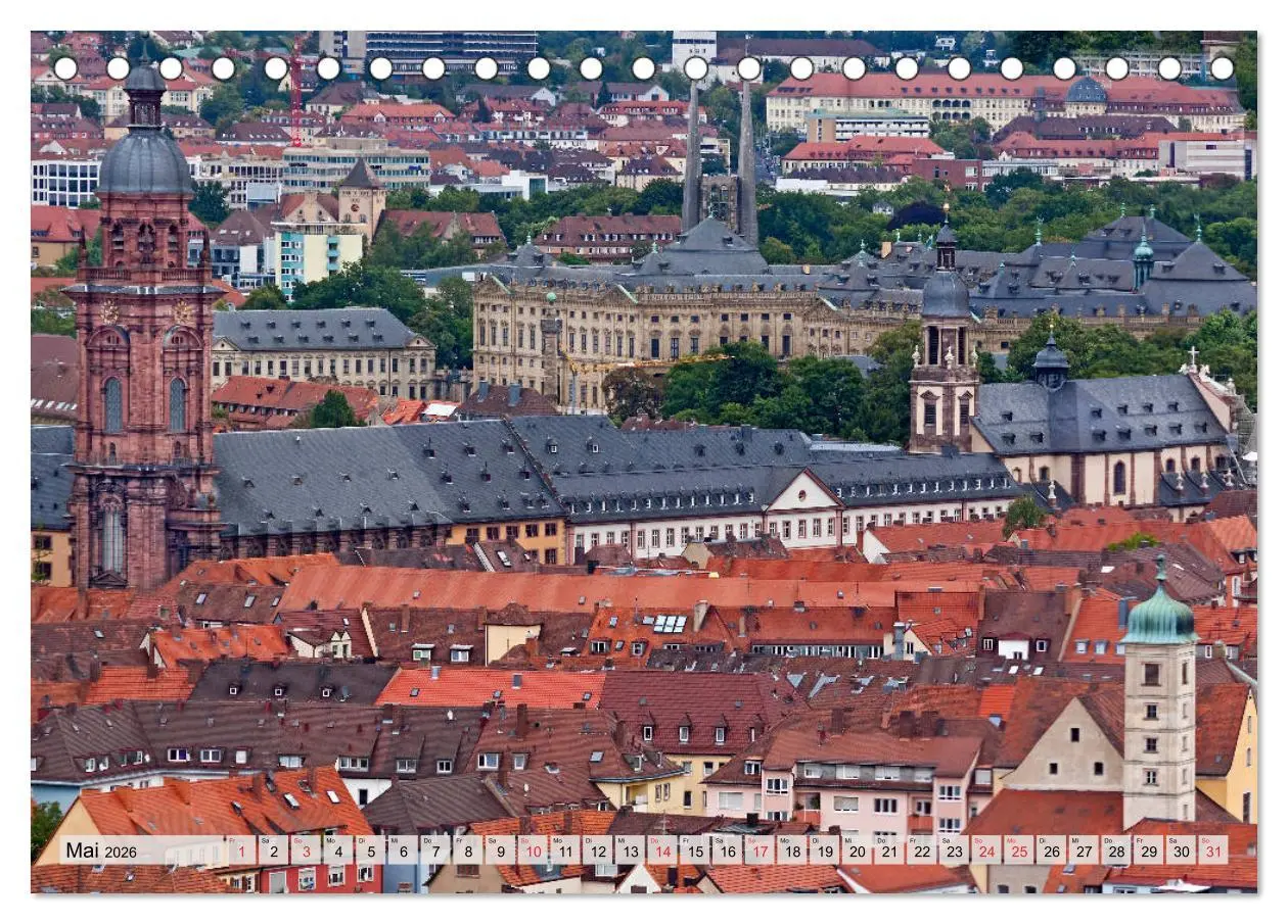 Bild: 9783457814284 | WÜRZBURG - ALTSTADT IMPRESSIONEN (Tischkalender 2026 DIN A5 quer),...