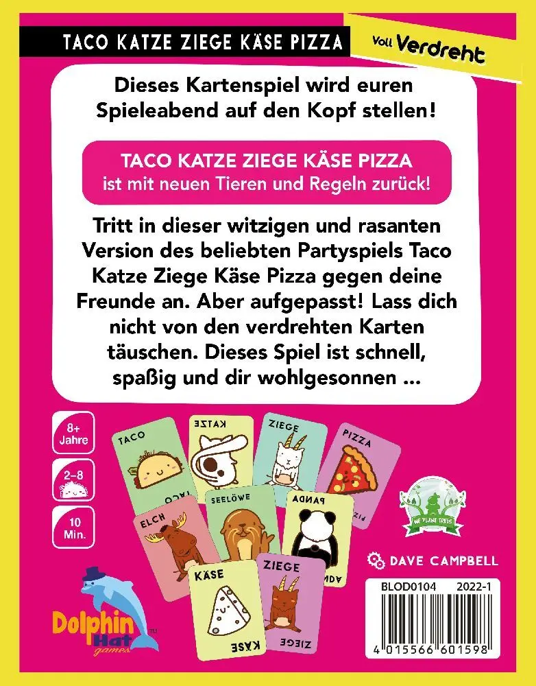 Bild: 4015566604384 | Taco Katze Ziege Käse Pizza: Voll Verdreht | Dave Campbell | Spiel