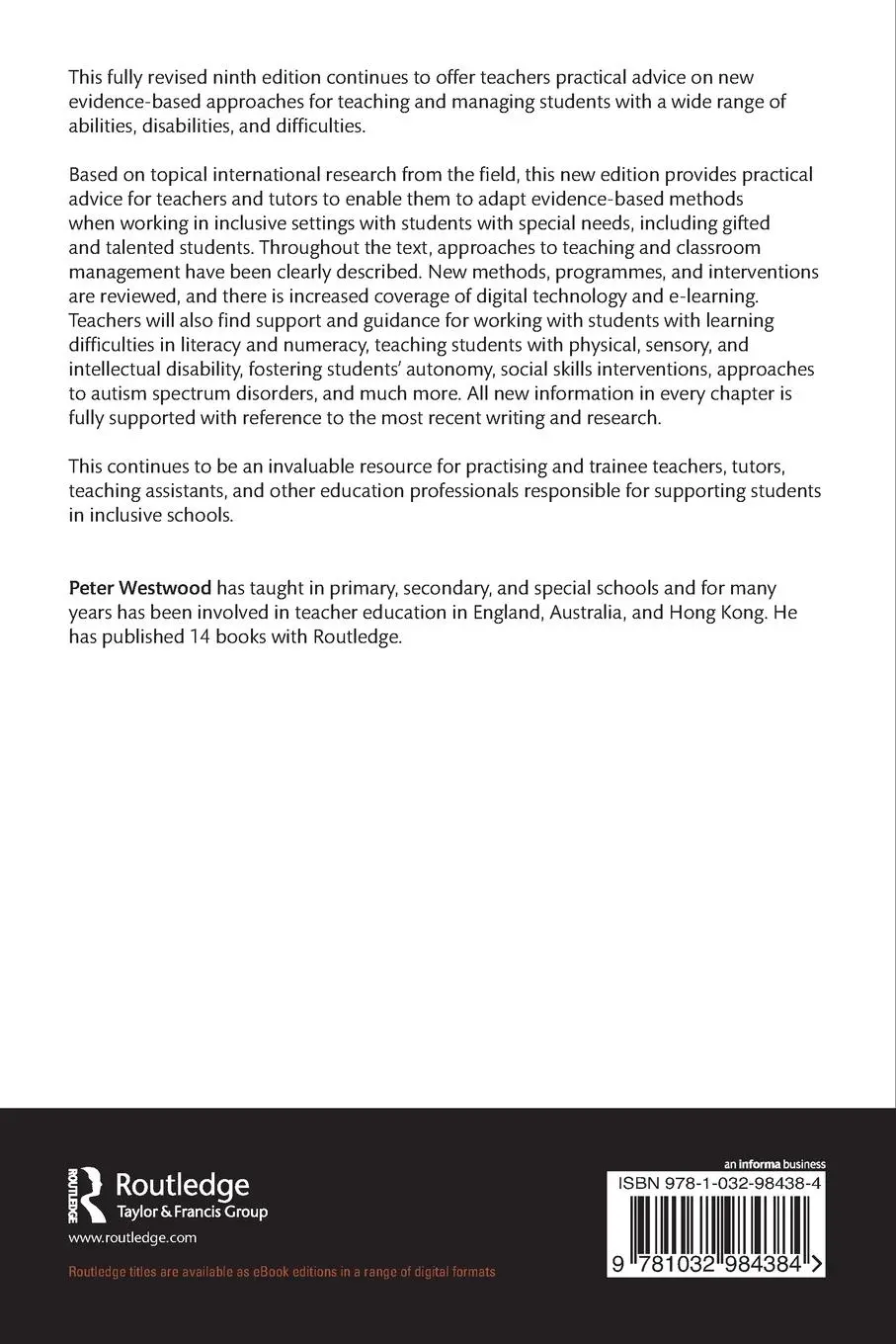 Rückseite: 9781032984384 | Commonsense Methods for Students with Special Needs and Disabilities
