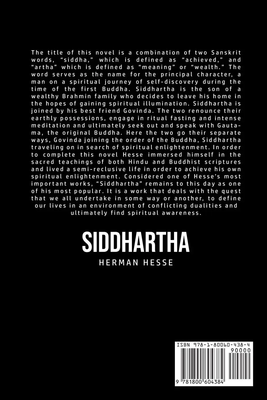 Rückseite: 9781800604384 | Siddhartha | Hermann Hesse | Taschenbuch | Kartoniert / Broschiert