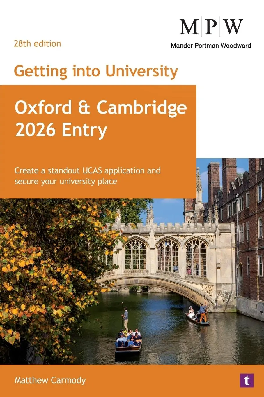Cover: 9781911724384 | Getting into University | Oxford and Cambridge 2026 Entry | Carmody