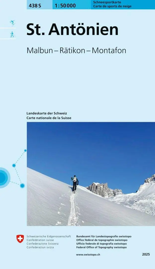 Cover: 9783302504384 | 438S St. Antönien Schneesportkarte | Malbun - Rätikon - Montafon