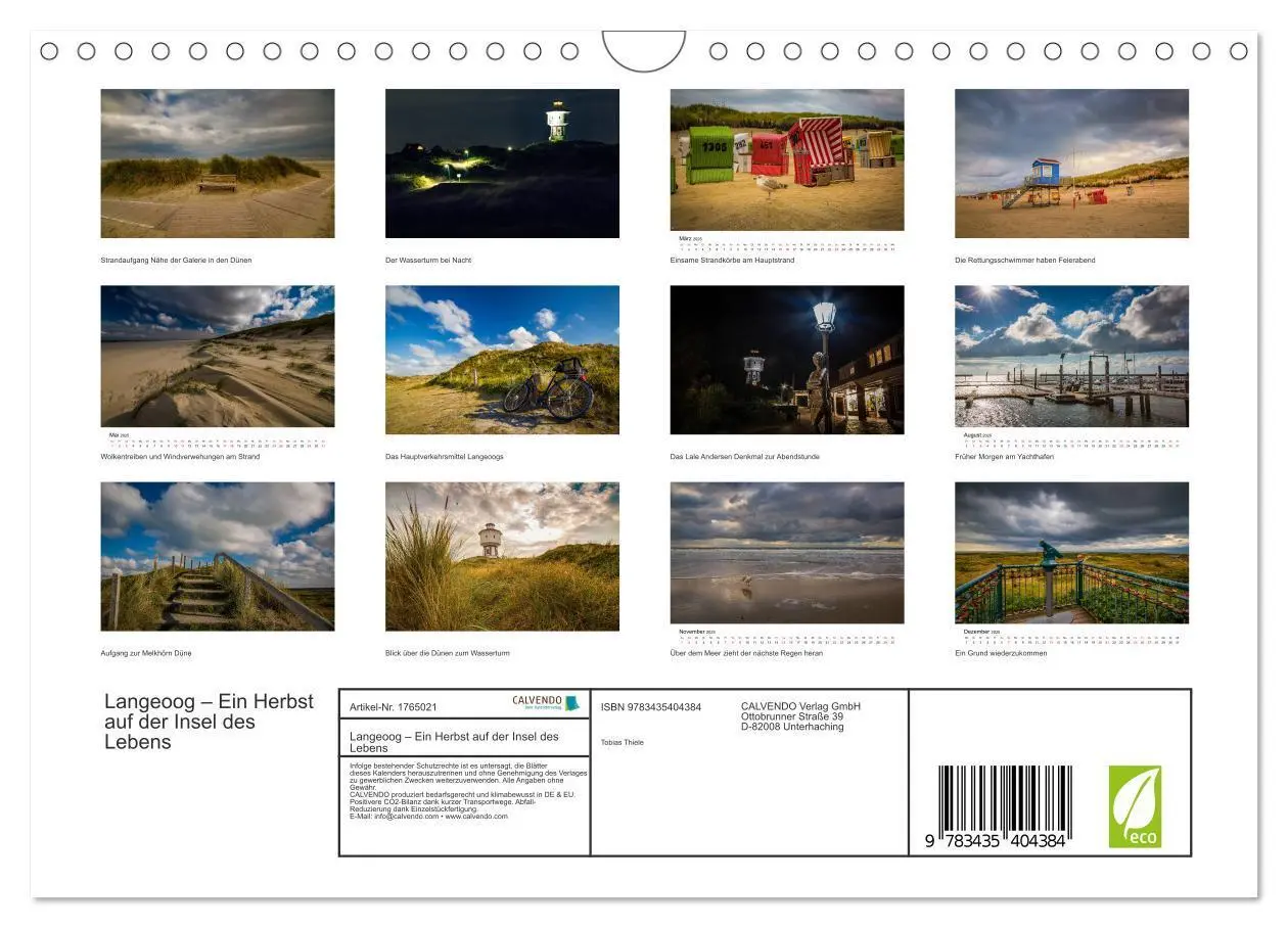 Bild: 9783435404384 | Langeoog - Ein Herbst auf der Insel des Lebens (Wandkalender 2025...