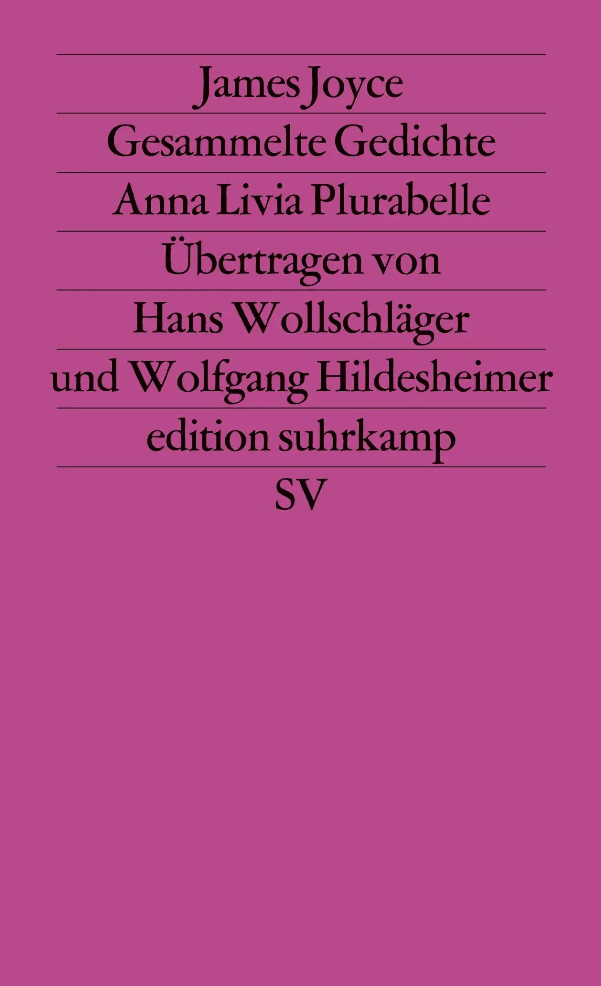 Cover: 9783518114384 | Werkausgabe in sechs Bänden in der edition suhrkamp | James Joyce