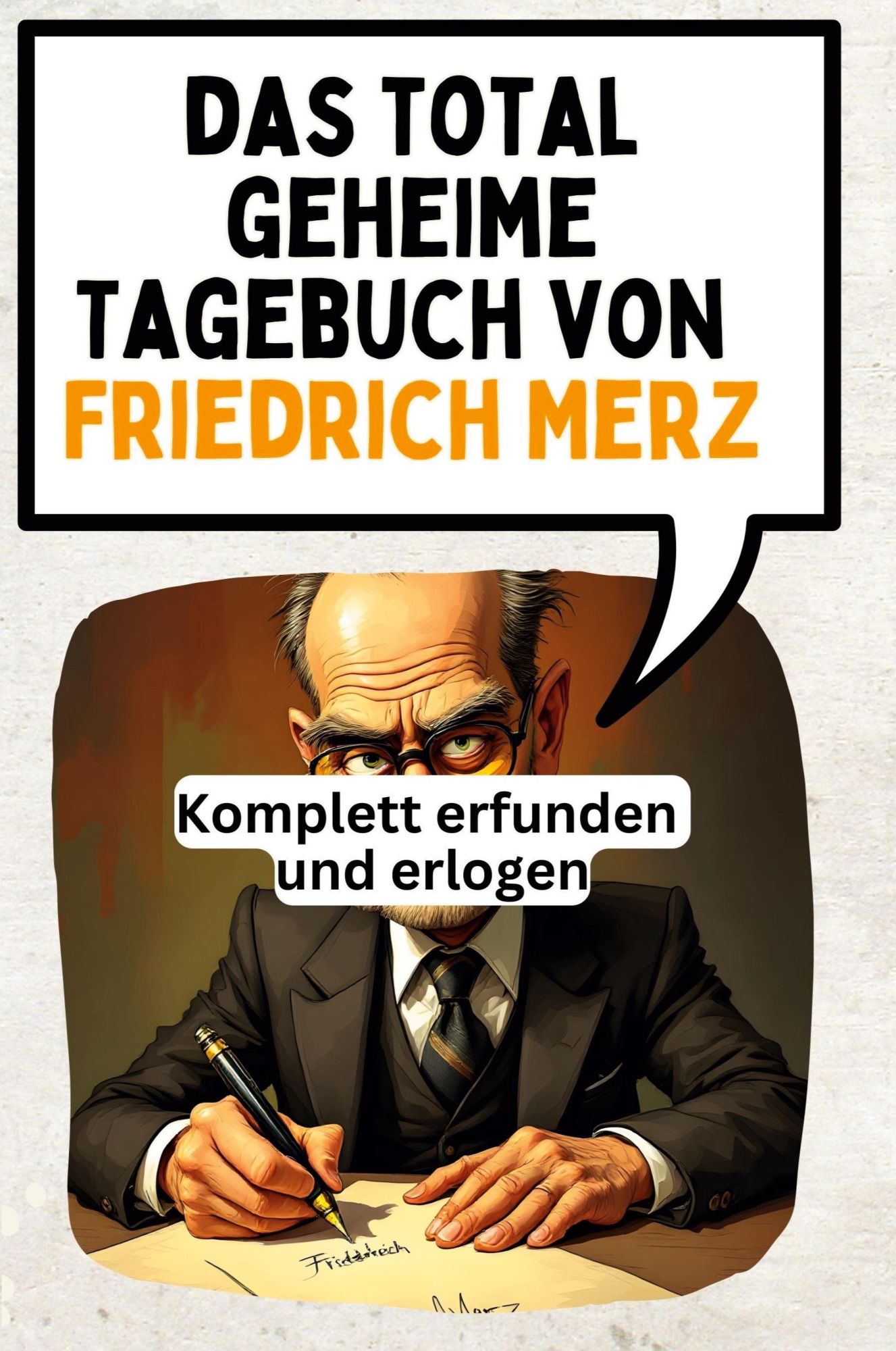 Cover: 9783759164384 | Das total geheime Tagebuch von Friedrich Merz | Jonah Schubert | Buch