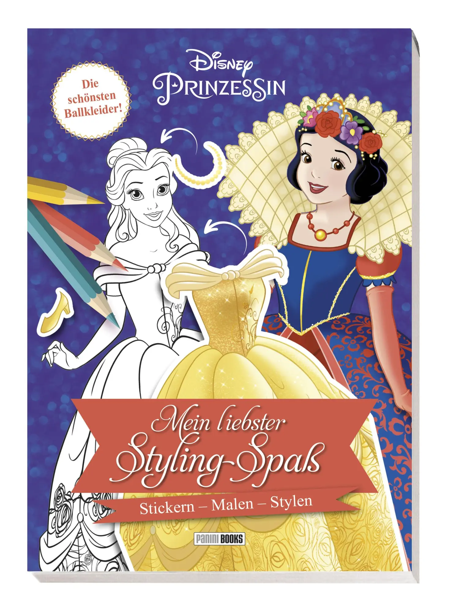 Cover: 9783833244384 | Disney Prinzessin: Mein liebster Styling-Spaß: Stickern, Malen, Stylen