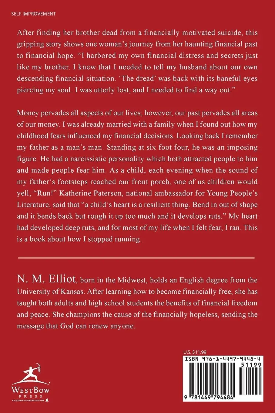Rückseite: 9781449794484 | Fearless | A Journey to Financial Peace | N. M. Elliot | Taschenbuch