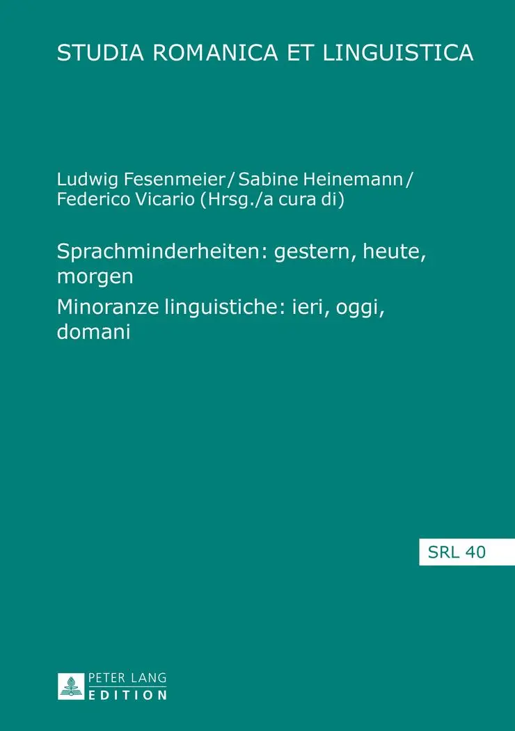 Cover: 9783631654484 | Sprachminderheiten: gestern, heute, morgen- Minoranze linguistiche:...