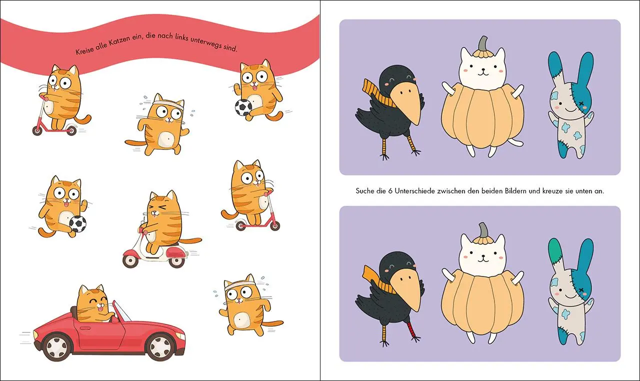 Bild: 9783743214484 | Gute-Laune-Rätsel für unterwegs - Katzen | Cordula Kamb | Taschenbuch