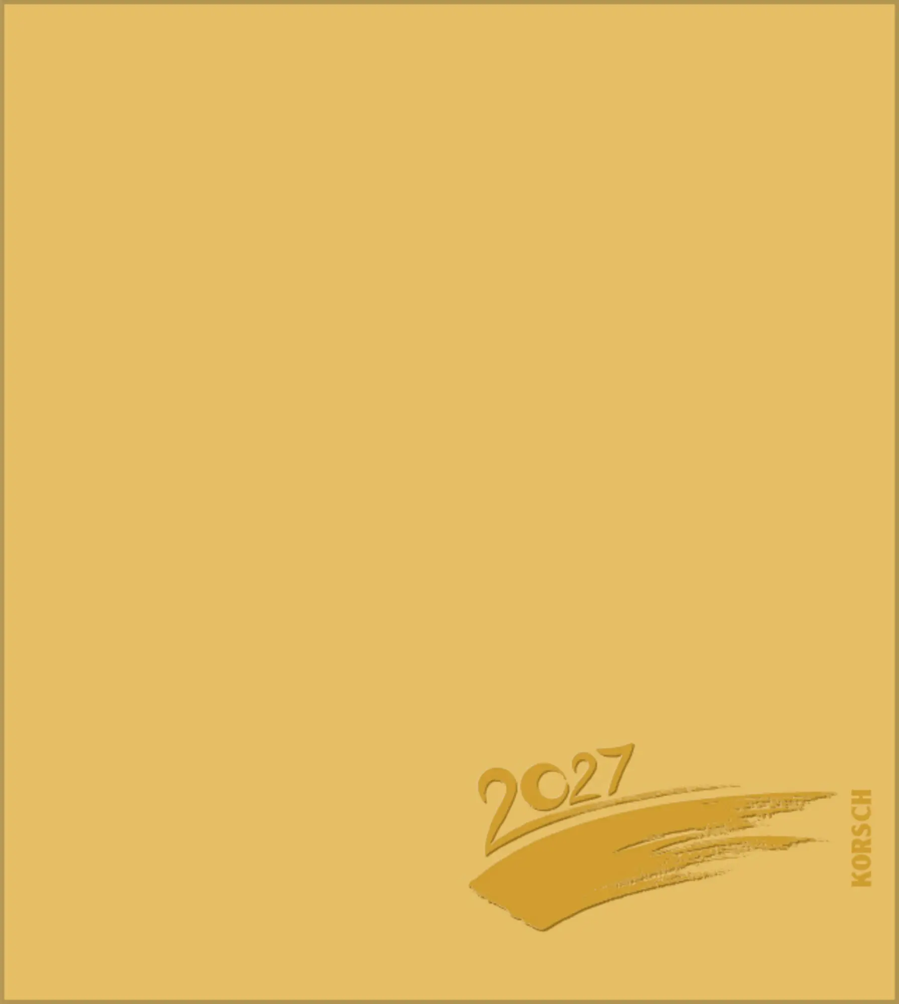 Cover: 9783819304484 | Foto-Malen-Basteln Bastelkalender gold 2027 | Verlag Korsch | Kalender