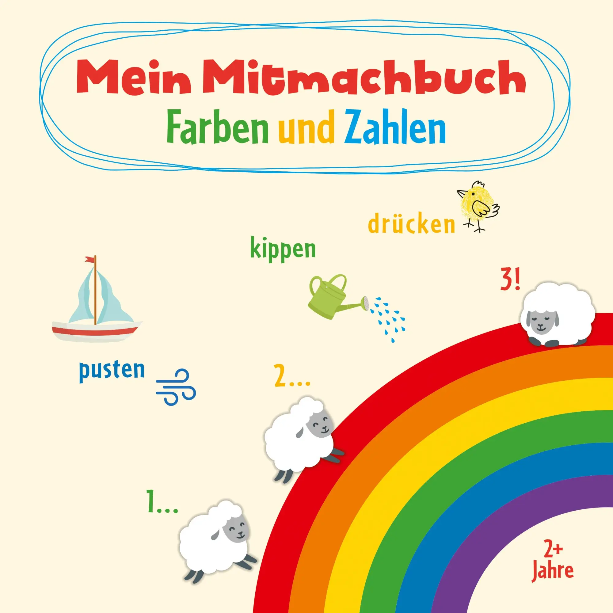 Cover: 9783963474484 | Mein Mitmachbuch - Farben und Zahlen | pusten kippen drücken | Küpper