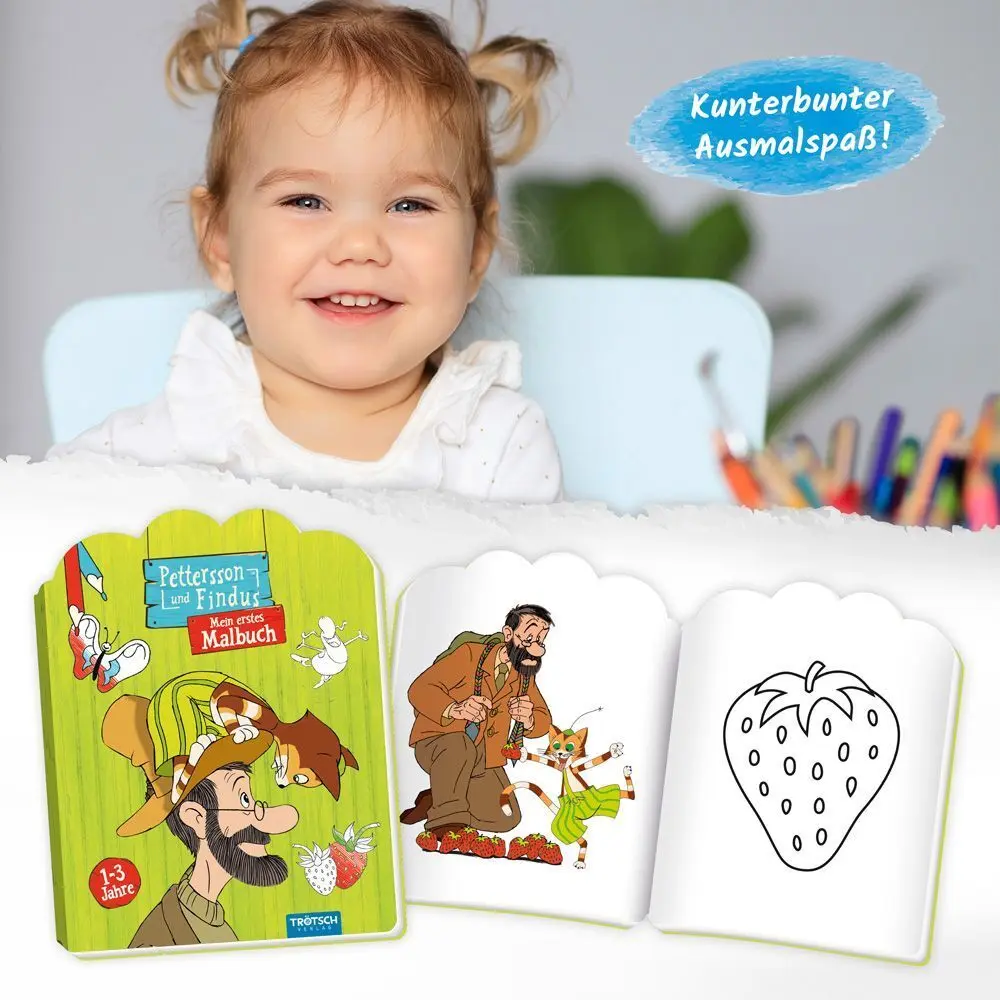 Bild: 9783965524484 | Trötsch Pettersson und Findus Mein erstes Malbuch | Trötsch Verlag